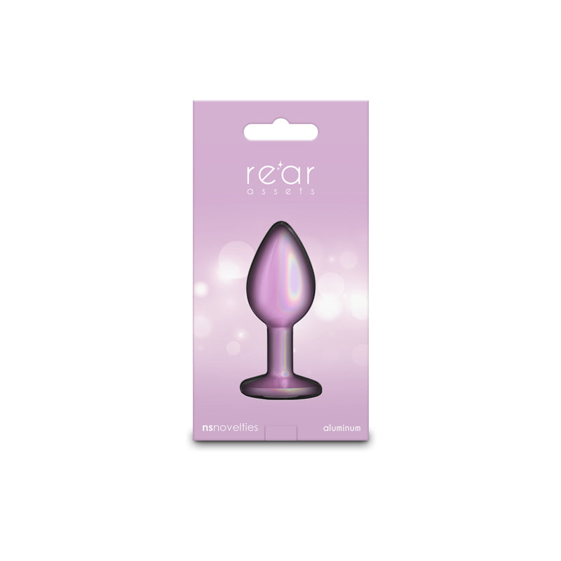 Rear Assets Iridescent Pink - Small - Iridescent Pink 7.1 cm Small Butt Plug