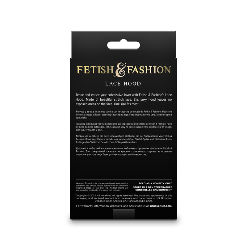 Fetish & Fashion - Lace Hood - Black