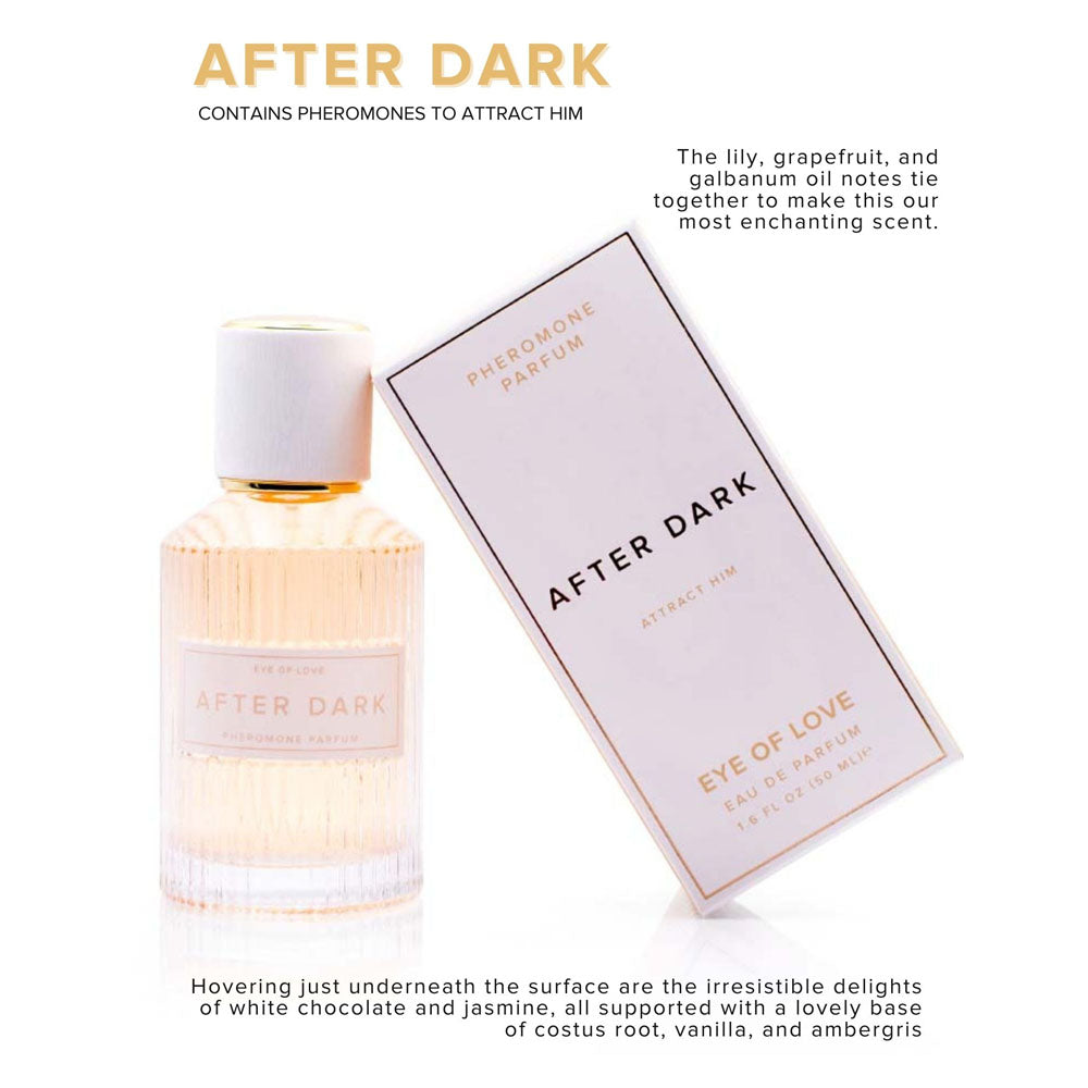 Eye Of Love After Dark Pheromone Perfume - 50 ml - Coco Vanilla Scented Pheromone Perfume for Women to attract Men - 50 ml Spray
