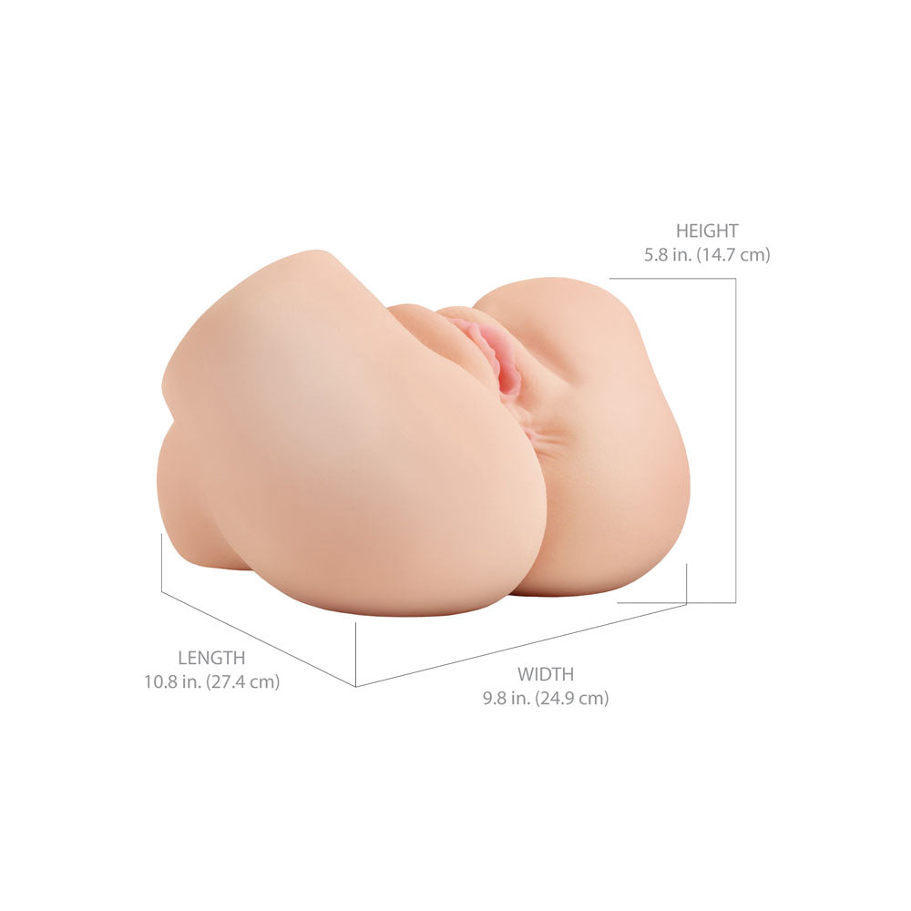 PDX Elite Back That Ass Up - Flesh - Flesh USB Rechargeable Auto Mega Masturbator
