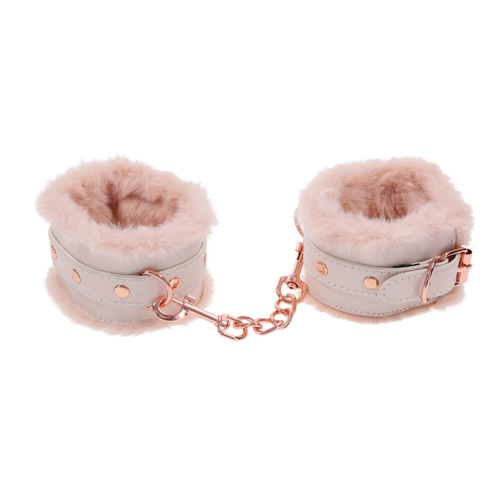 Sex & Mischief Peaches n CreaMe Fur Handcuffs
