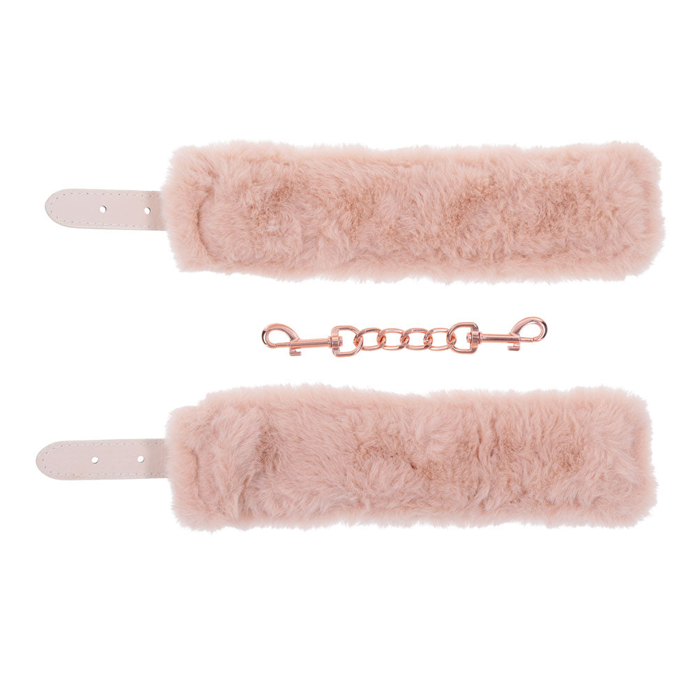 Sex & Mischief Peaches n CreaMe Fur Handcuffs